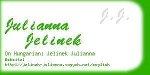 julianna jelinek business card